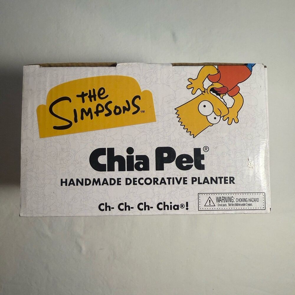 Homer Simpson Chia Pet Hedges Decorative Planter Limited Edition  New in Box - Picture 2 of 4